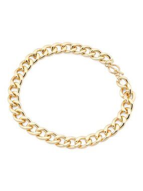 KENNETH JAY LANE Chunky Gold Link Necklace